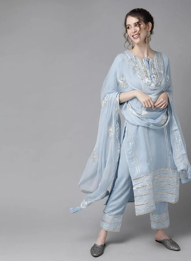 آي شين طقم من كورتا وبنطال مع دوباتا