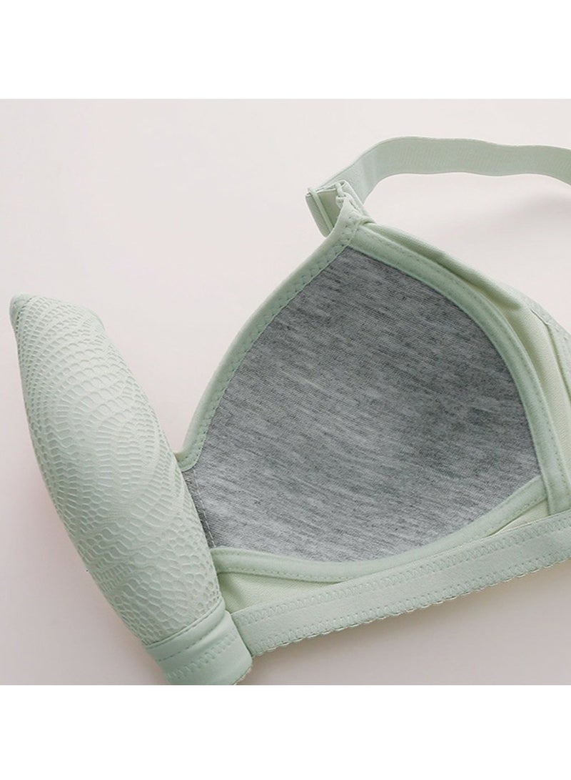 Loquat Womens Soft Seamless Lace Unpadded Bras wireless Smoothing Bra Light Green - Image 3