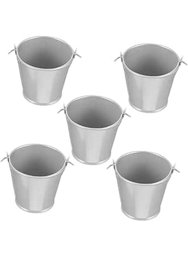 Metal Flower Bucket Mini Tin Pail with Handle for Candy Storage Home Decor - Image 1