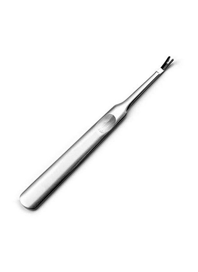 Happyupcity - 1 Pcs Professional Silver Stainless Steel Finger Cuticle Cleaner Fork Pusher Nail Art Tools Manicure Pedicure Tools Dead Skin Remover Callus Removal Tools For Unisex Adult - Image 1