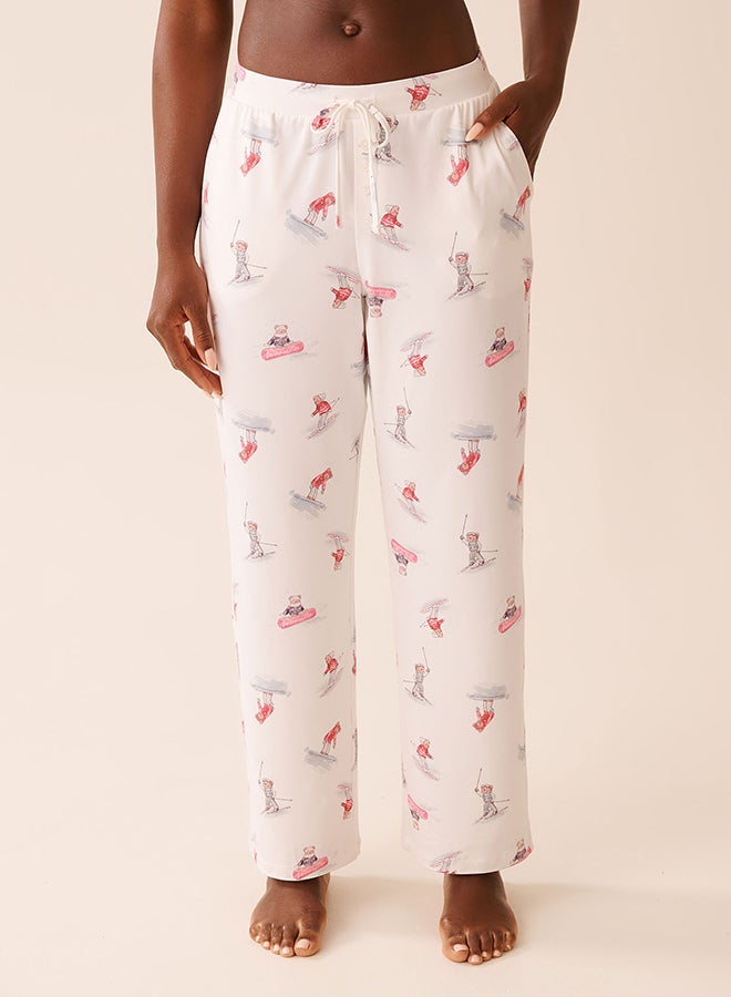 La Vie en Rose Après-Ski Print Super Soft Pajama Pants - Image 3