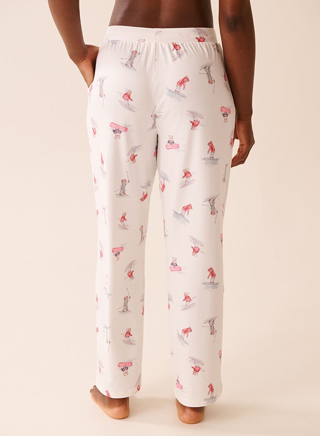 La Vie en Rose Après-Ski Print Super Soft Pajama Pants - Image 2
