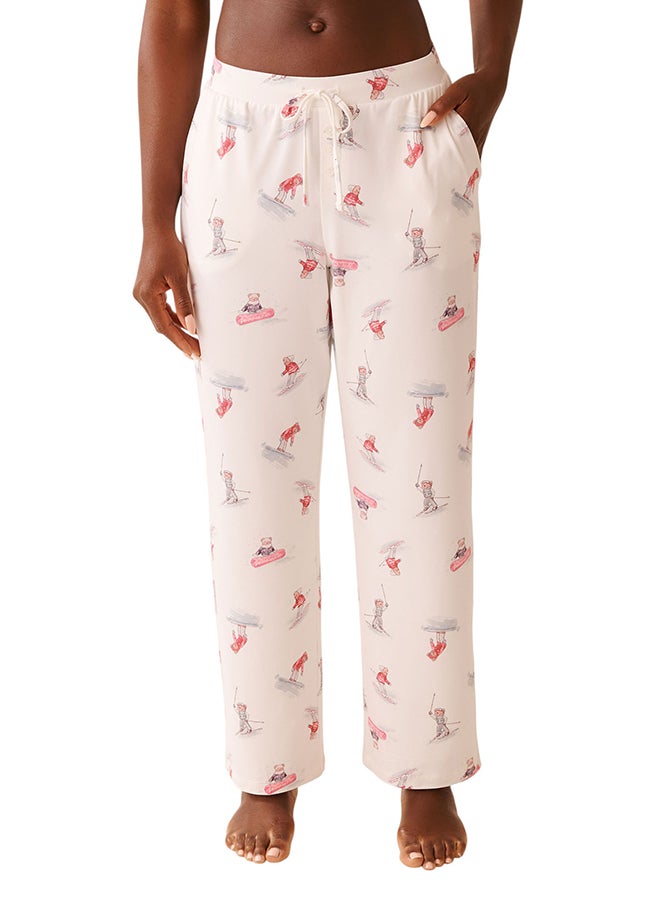 La Vie en Rose Après-Ski Print Super Soft Pajama Pants - Image 1