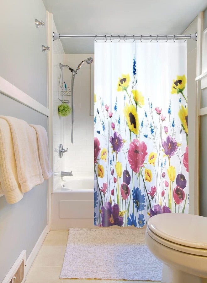 Splash Home Prisma Design Polyester Shower Curtain, For Bathroom and Bathtub Curtains, Lightweight Washable Cloth & Water-Resistant, 70W x 72H Inch - Image 3