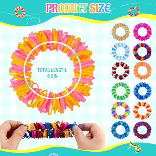 HI-BOOM Hiboom 12 Pack Skin Picking Fidget Toys Trichotillomania Fidget Toys Stretchy Loom Picking Hair Pulling Anxious Toy Anxiety Relief Therapy for Trichotillomania - Image 5