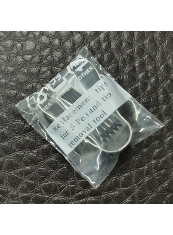 Bestdealing 5 Piece Galaxy S21 Ultra Pen Tip S7 FE Stylus Tips Replacement Tab S6 Lite S7 Pen Tips Nib with Tweezer for Samsung Galaxy S22 Ultra 5G Pen Tip Repair Tab S7+ Stylus S Pen Tips (No Pen) (Black) - Image 3