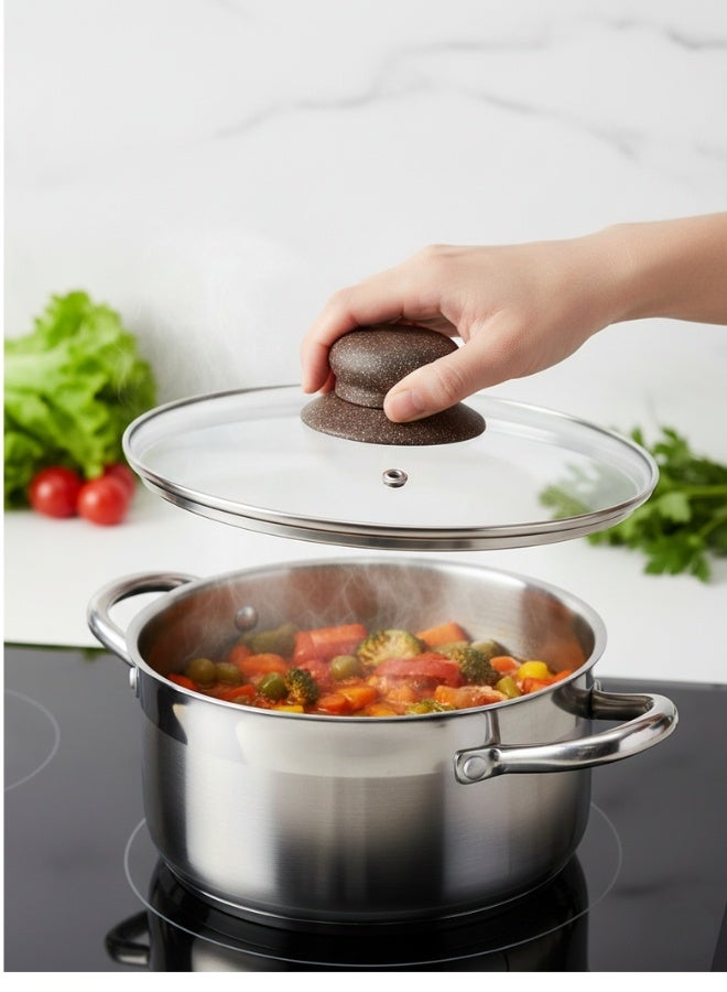 Happy Home Universal Pot Lid Knob Replacement – Heat-Resistant Handle Compatible with Glass & Metal Lids, Crockpot & Cookware – Durable Easy-Grip Pot Lid Handle with Strong Mounting Screw – Quick & Easy Installation -Brown - Image 3