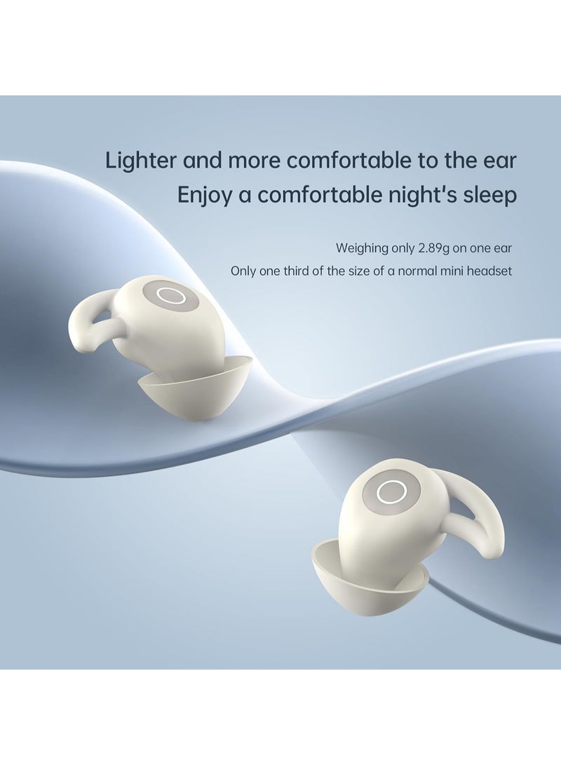 Invisible Sleep Headphones, Noise Blocking Bluetooth Headset, Compact Design for Side Sleepers, Immersive Audio Spatialized Sound (Black)