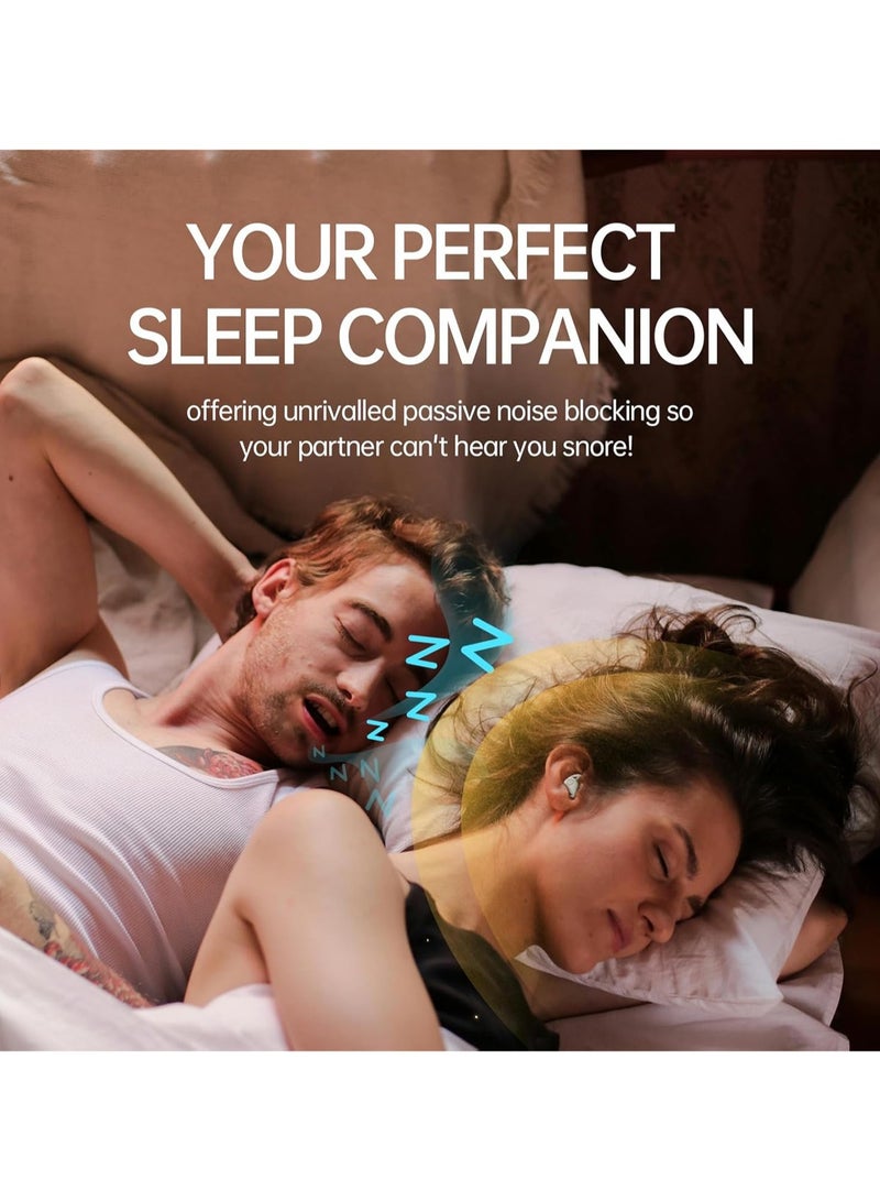 Invisible Sleep Headphones, Noise Blocking Bluetooth Headset, Compact Design for Side Sleepers, Immersive Audio Spatialized Sound (Black)