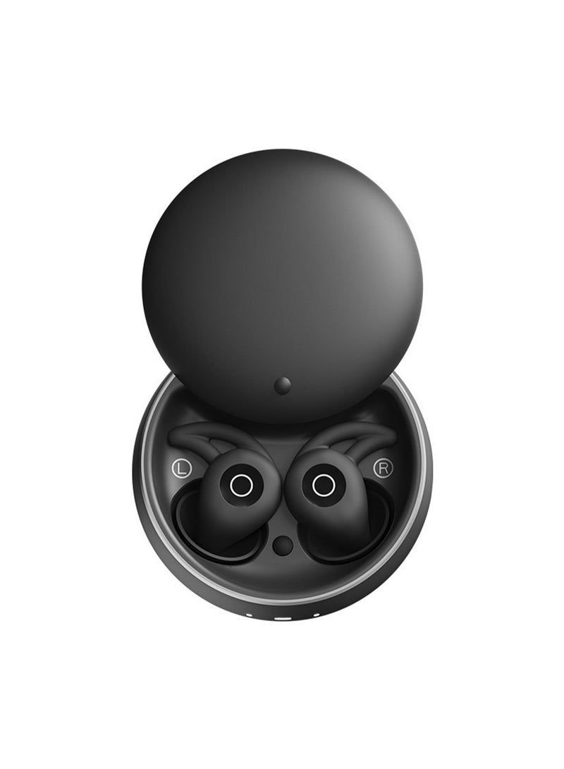 Invisible Sleep Headphones, Noise Blocking Bluetooth Headset, Compact Design for Side Sleepers, Immersive Audio Spatialized Sound (Black)