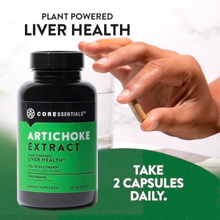 NGL Artichoke Extract Maximum Strength Capsules - Alcachofa - 1300mg, Standardized to 5% Caffeoylquinic Acid for Potent Liver Support & Digestive Health - 90 Capsules - Image 4
