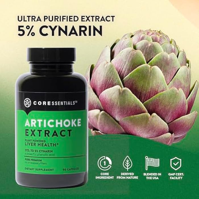 NGL Artichoke Extract Maximum Strength Capsules - Alcachofa - 1300mg, Standardized to 5% Caffeoylquinic Acid for Potent Liver Support & Digestive Health - 90 Capsules - Image 5