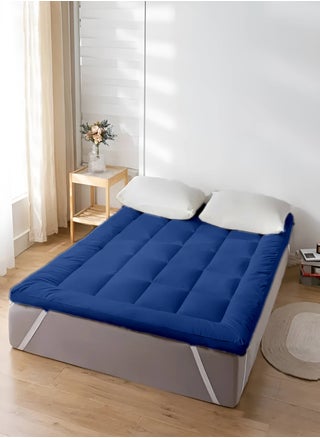 Mattress Topper 10CM Thickness Quilted Microfiber 900gsm, King/Queen/Double/Single Sizes, Color Blue - pzsku/ZA86CBD1F92AAF14F22A4Z/45/1746230827/58028a2b-d4f3-4537-8941-34bd87dc3953