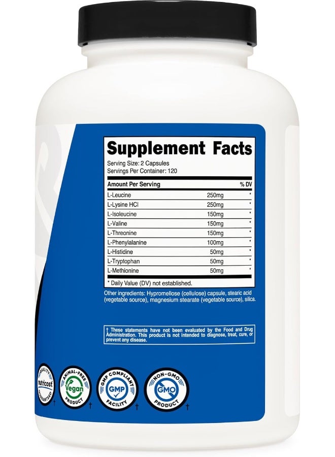 Nutricost كبسولات Eaa 1200 ملغ، 240 كبسولة - الأحماض الأمينية الأساسية، 120 حصة - Image 5