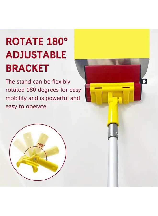 Yellow Drywall Trowel Handle Bracket 180 Degree Adjustable Quick Release Plastic Tool Holder - Image 3