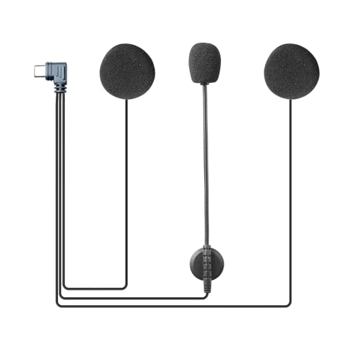 EJEAS Helmet Bluetooth Headset Headphone Accessory with Noise Cancellation for V6PRO/V4Plus Motorcycle Helmet Bluetooth Intercom - Image 1