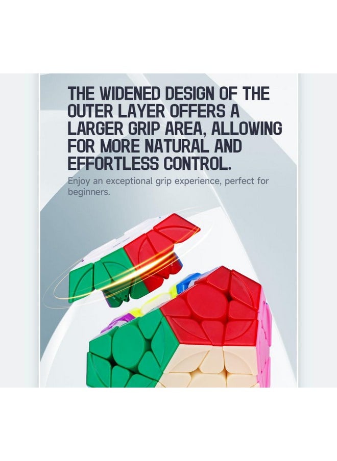 Cubelelo - Drift Megaminx V2 Cube (2024 New Improved Version) | 12-Sided Fun And Challenging Puzzle With Ridge Design | Smooth Turning Dodecahedron | Perfect For Speed-Cubing | Ideal For Kids & Adults - Image 1