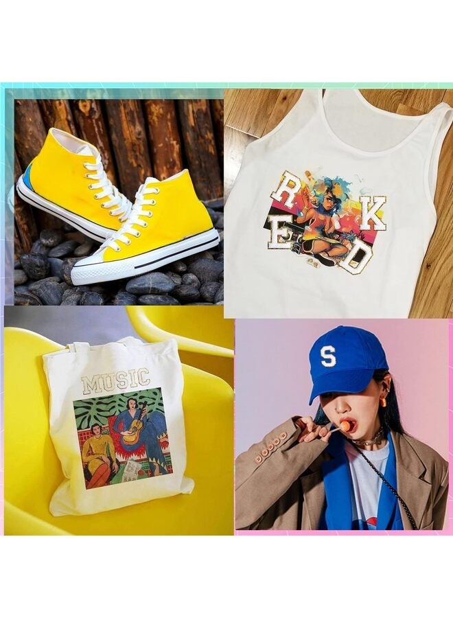 Bukela 26 Pcs Self Adhesive Letter Patches Chenille Letters Stickers, A-Z Embroidered Applique Patches Alphabet Cloth Patch for Clothes, Bags, Hat, Phone Case, DIY Accessories (White) - Image 5