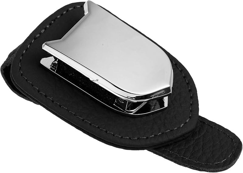 Car Visor Sunglasses Holder Clip Black Compact Design Secure Glasses Organizer Mount Easy Access - Image 2
