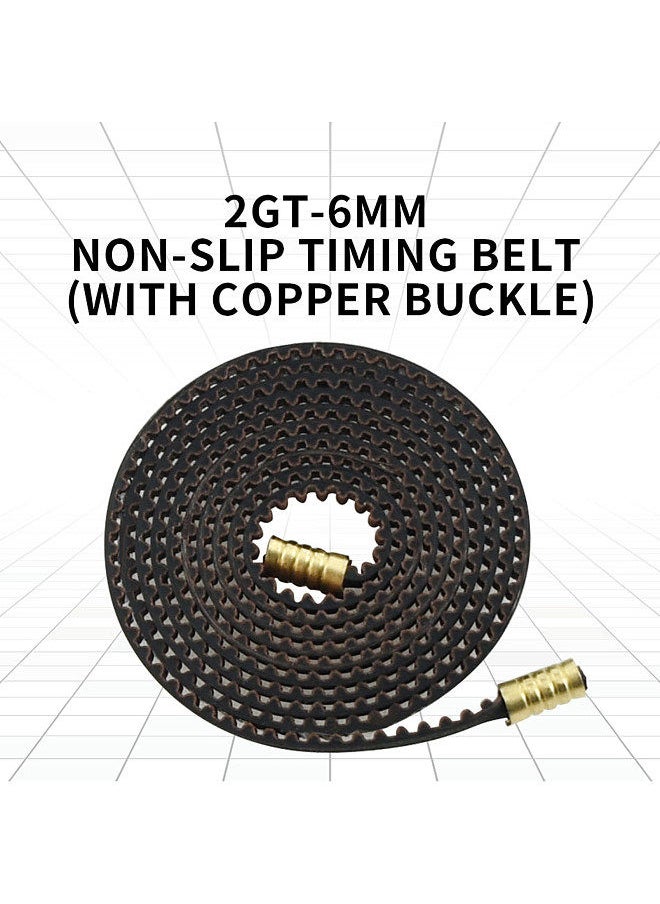 Generic - Synchronous Belt Timing Belt GT2 Toothed Belt 3D Printer Accessory Ender-3 GT2-6mm X Axis and Y Axis - Image 1
