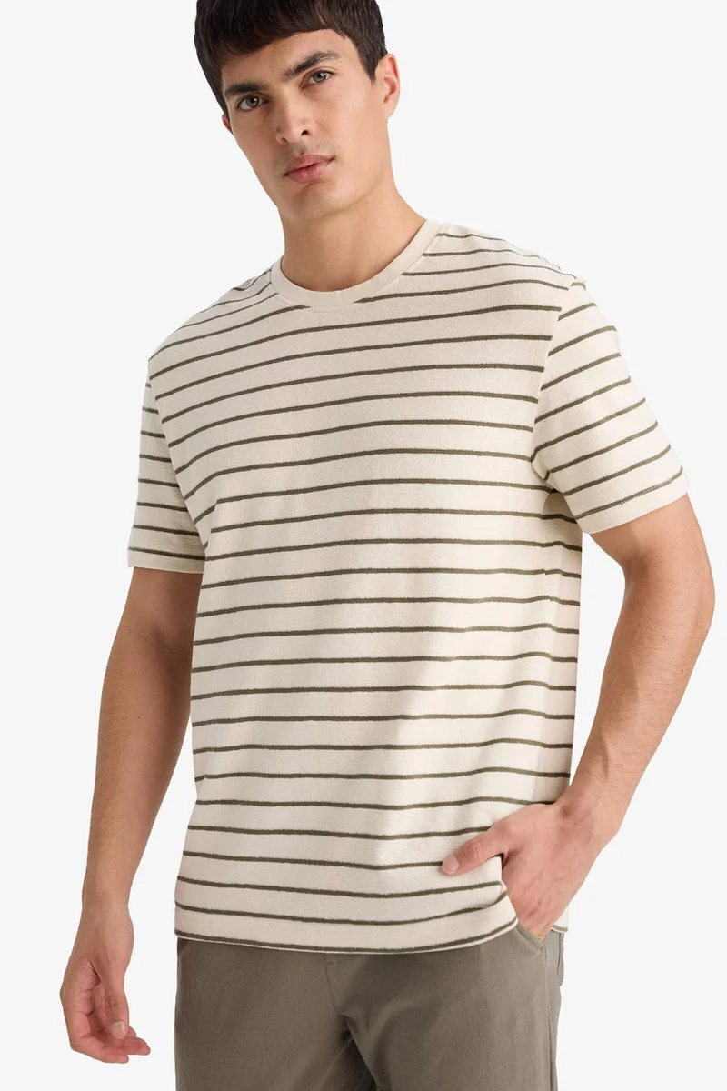 DeFacto Cotton Striped T-Shirt