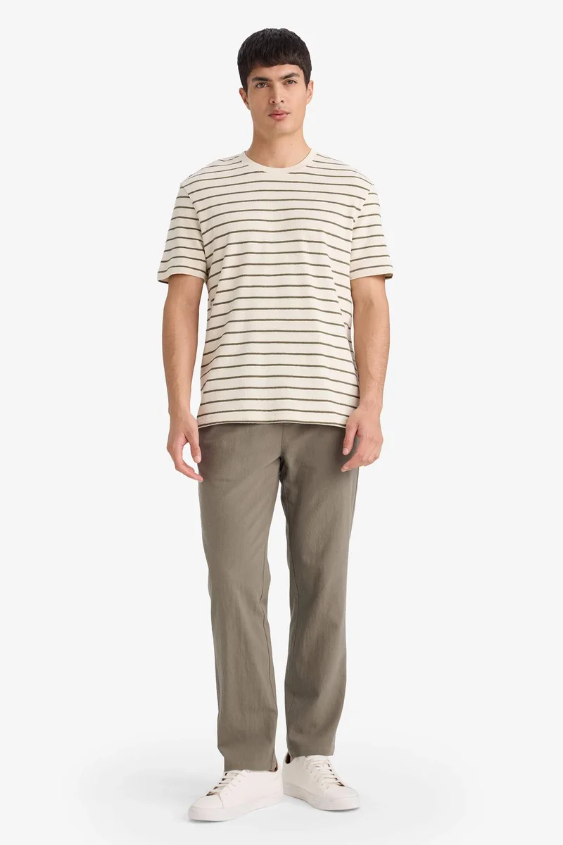 DeFacto Cotton Striped T-Shirt