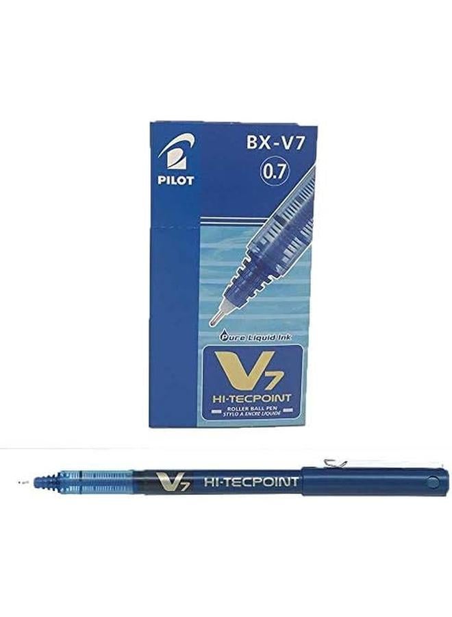 بايلوت قلم حبر Bx V7 L مقاس 0.7 مم Hi Tecpoint باللون الأزرق - Image 2