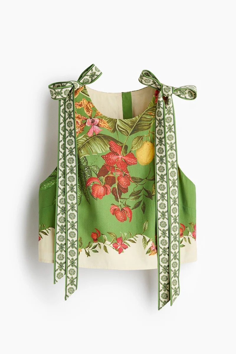 H&M Tie-strap cropped top