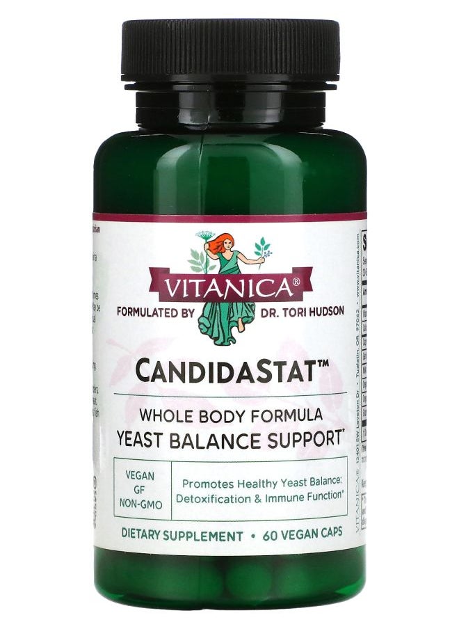 Vitanica CandidaStat Yeast Balance Support 60 Vegan Caps 
