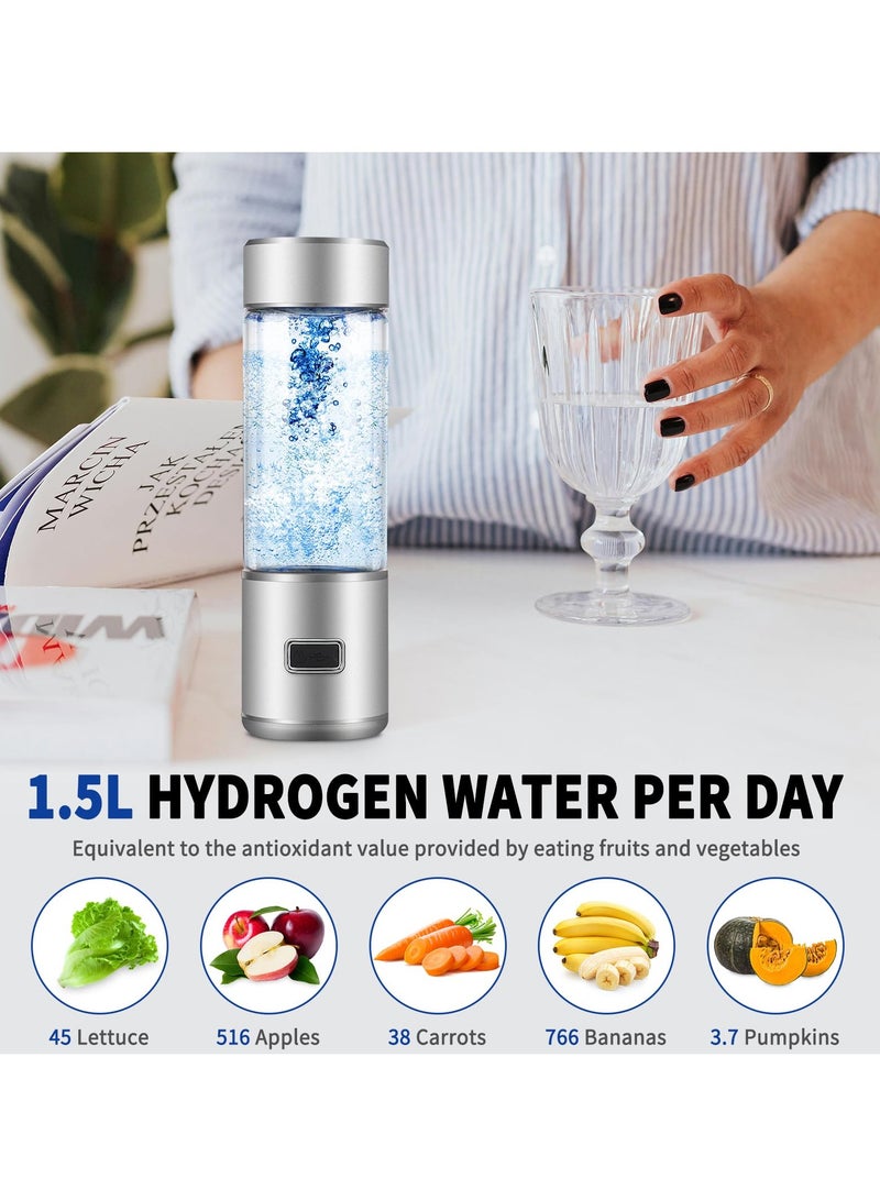 Excefore Hydrogen Water Bottle - Portable 6000+ PPBHydrogen Water Ionizer Machine, Generator Improve Water in 3 Minutes, SPE/PEM Technology Efficient Hydrogen Reduction for Sports, Home, Office, Travel - Image 5