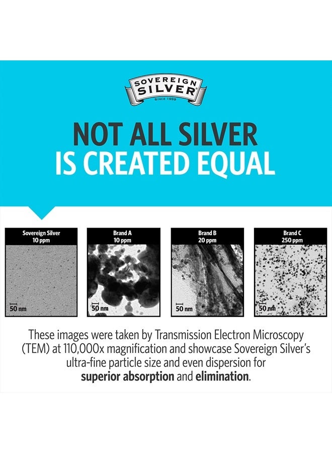 Sovereign Silver مكمل هيدروسول الفضة النشطة حيوياً 10 جزء في المليون، 1 أونصة - Image 5