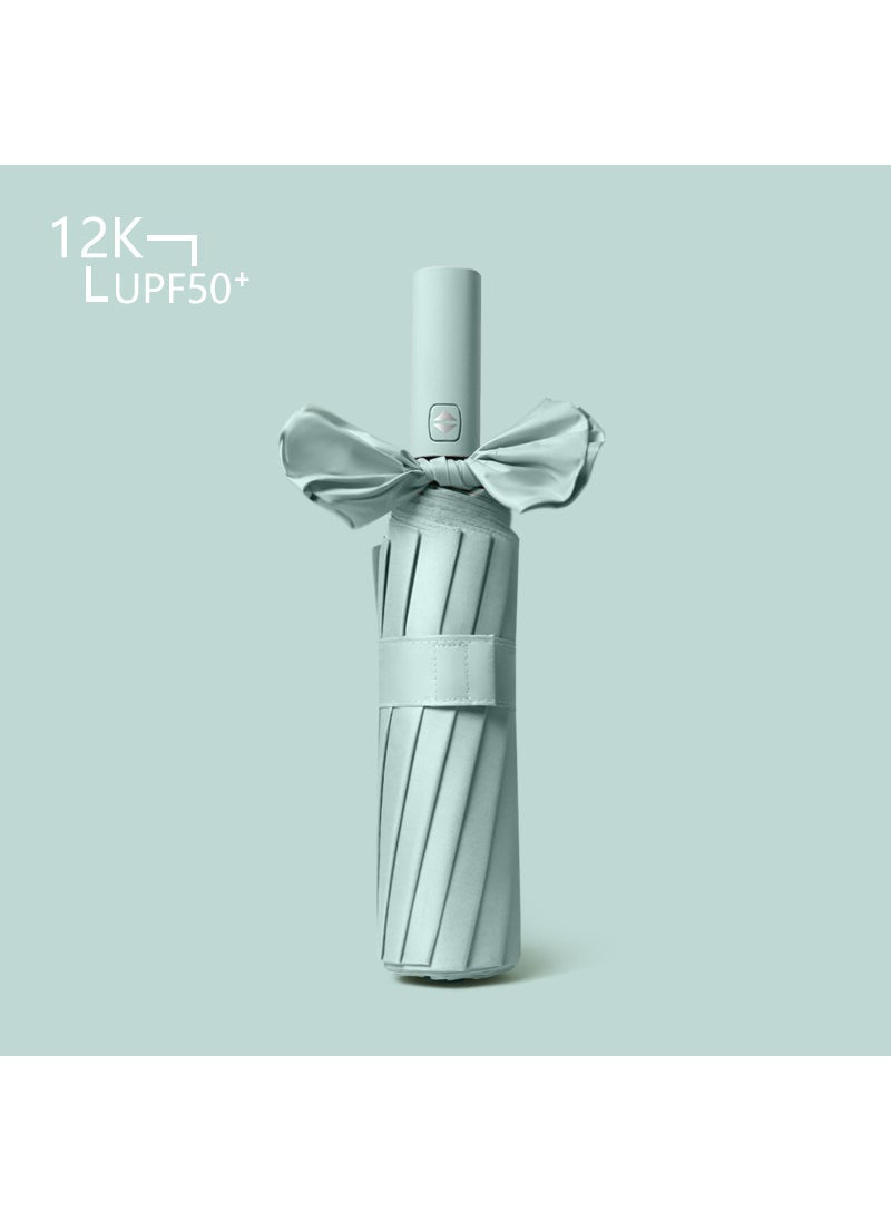 Folding 12-bone automatic umbrella men's large double women's dual-use sun protection UV protection sun umbrella - Image 4