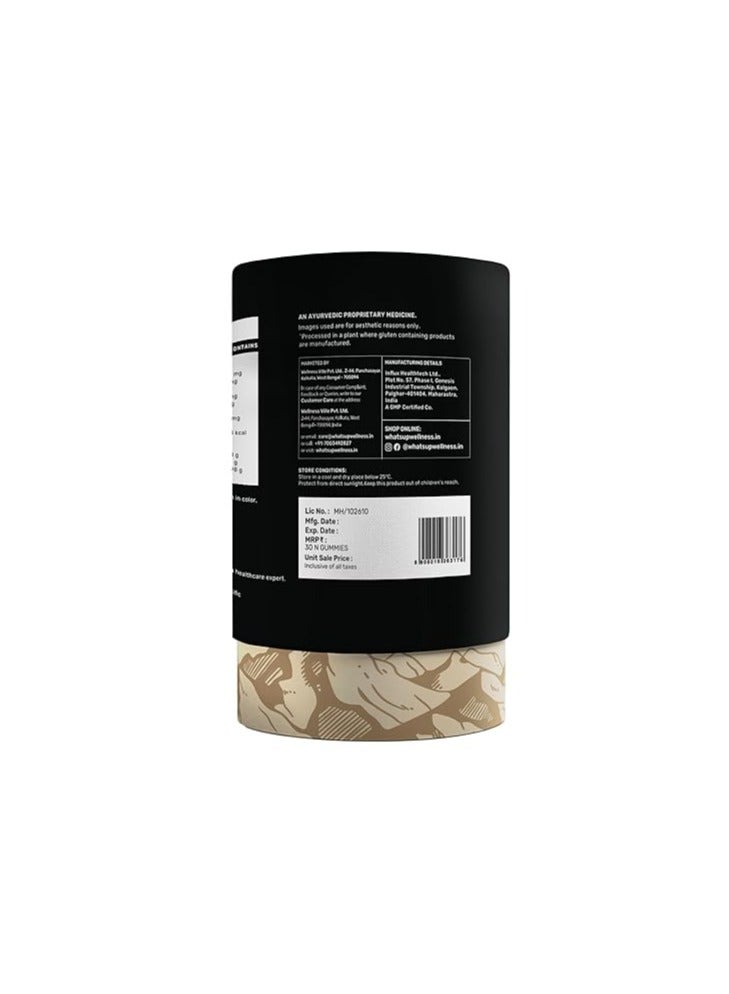 What 's Up What’s Up Wellness ShilajIt Resin Gummies | 200 Mg Resin with 24 Carat Gold Dust | No Added Sugar - Image 4