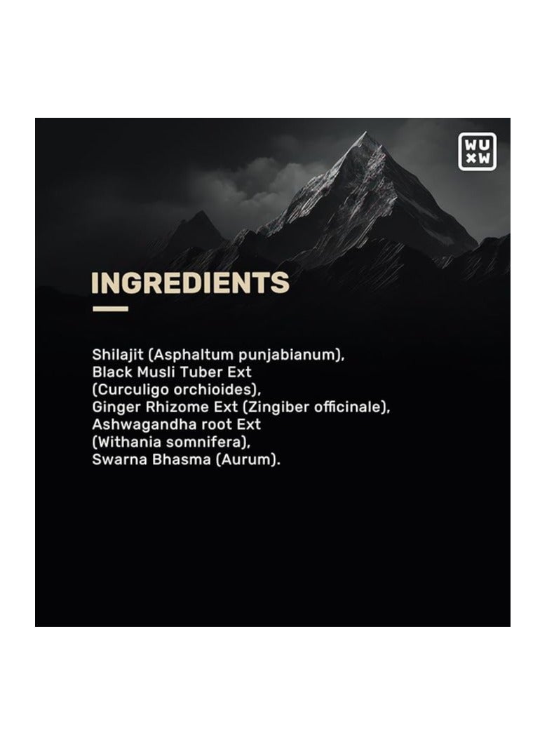 What 's Up What’s Up Wellness ShilajIt Resin Gummies | 200 Mg Resin with 24 Carat Gold Dust | No Added Sugar - Image 5
