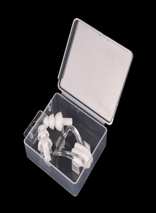 Digital Shoppy Silicone Swimming Nose Clip with Ear Plugs Set for Swimming or Other Watersports (white) - Image 3