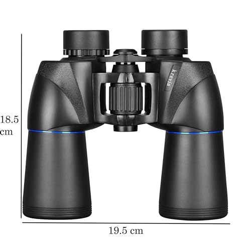 Krevia 10 x 50 Binocular for Long Distance | Waterproof Compact Binocular Telescope for Sightseeing Trekking (1 Pc, Black) - Image 2