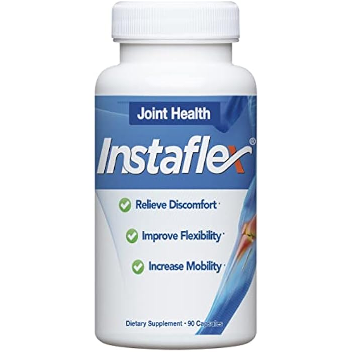 Instaflex Joint Support Supplement for Men and Women - Glucosamine, MSM, White Willow, Turmeric, Ginger, Cayenne, Hyaluronic Acid - 90 Capsules - Image 1