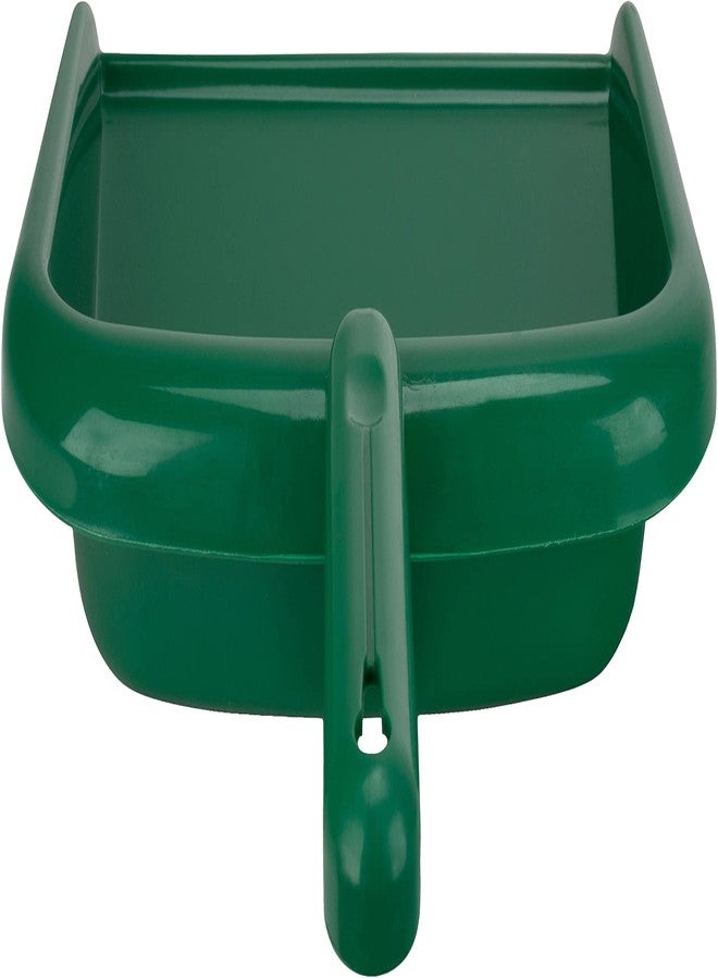 SPARTA Large Handheld Dustpan with Hanging Hole, Heavy-Duty Plastic Dustpan with Wide Lip for Countertops and Surfaces, Plastic, 10 Inches, Green - Image 2