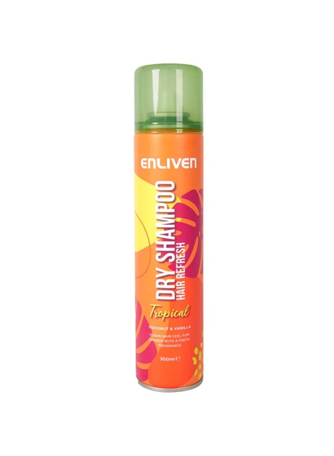 إنليفين Tropical Coconut & Vanilla Dry Shampoo Hair Refresh 300ml