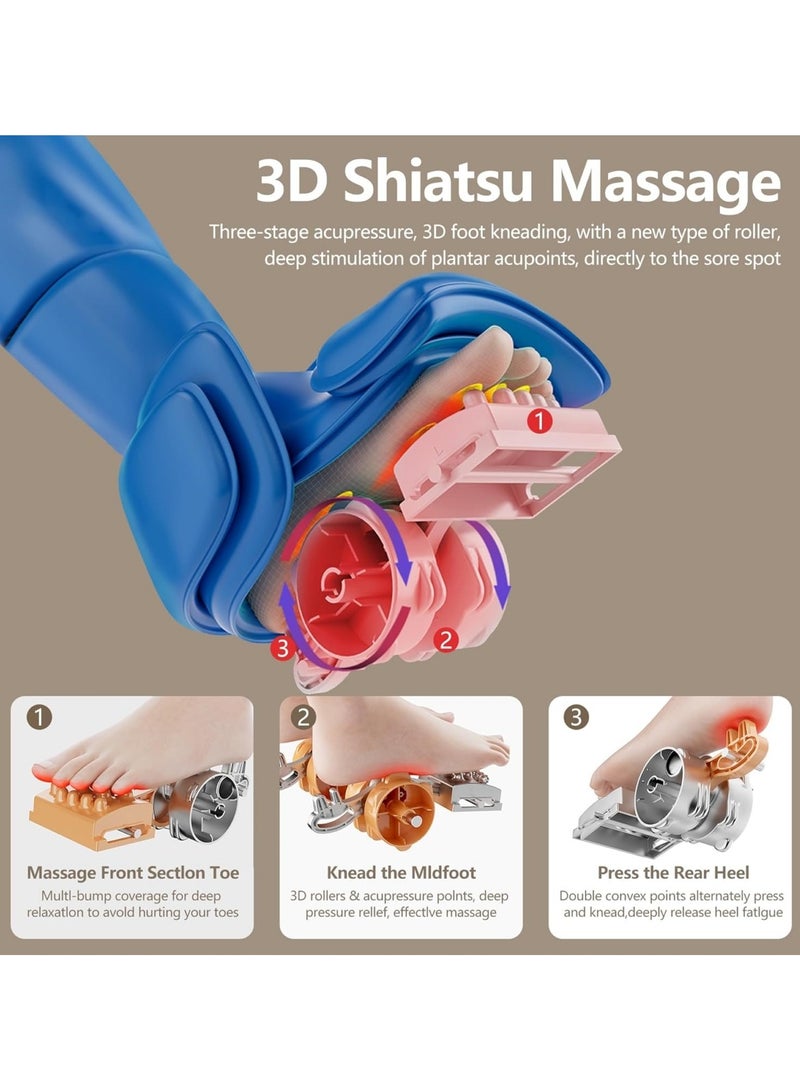 Ru syanl Shiatsu Foot and Leg Massager with Heating Function Calf Massager Deep Kneading Therapy Foot Massager for Plantar Fasciitis Relief Gifts for Mom Dad Women and Men  - Image 4