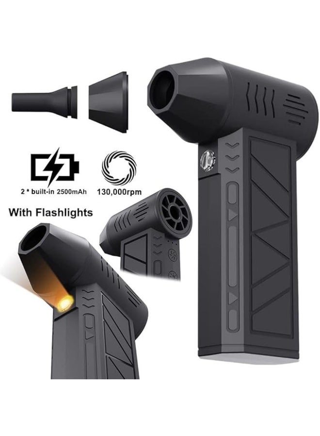 Cordless Handheld Vacuum Cleaner with Turbo Jet Air Blower – Brushless Motor High Power 3-Speed Portable Cleaner with LED Light for Car, Home & Outdoor Use - Image 2