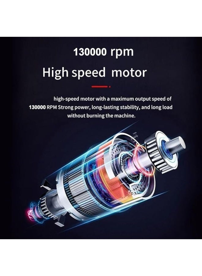 Cordless Handheld Vacuum Cleaner with Turbo Jet Air Blower – Brushless Motor High Power 3-Speed Portable Cleaner with LED Light for Car, Home & Outdoor Use - Image 3