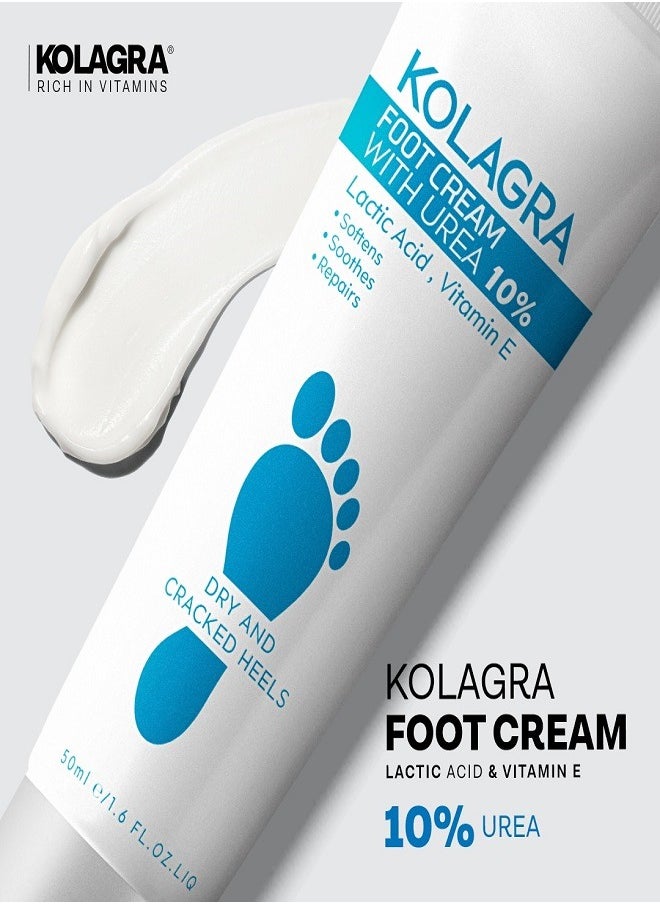 KOLAGRA Foot Cream for Dry & Cracked Heels 10% UREA 50ml  - Image 5