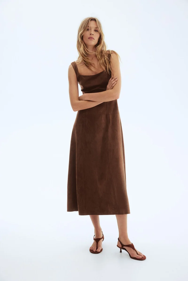 Sleeveless midi dress