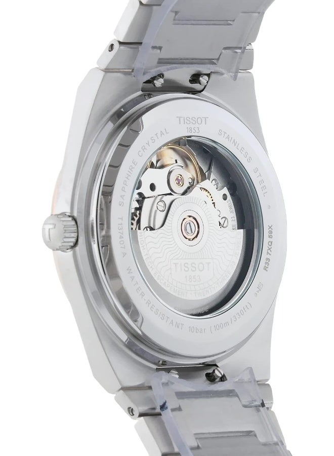 TISSOT PRX Men’s Swiss Made Powermatic Stainless Steel Two Tone Silver Dial 40mm Watch T137.407.21.031.00 - Image 4