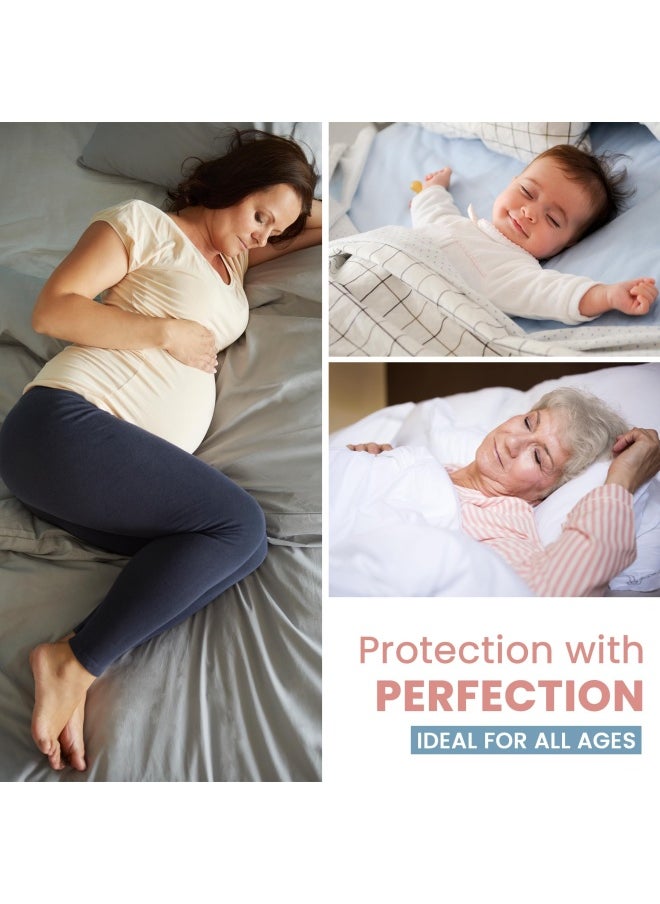 Generic - Waterproof Dry Rubber Bed Sheet Cover Toddler Sleeping Mattress Protector Urine Non Absorbent Reusable Crib Mat Color Blue And Pink 2 Meter 78 X 36 Inches 200 X 90 Cm - Image 1