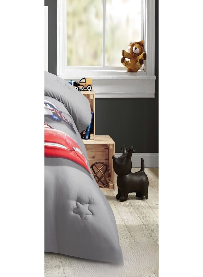 Greneric Comforter set with children's drawings, 3 pieces, compressed quilt, size 160*220cm - Image 4