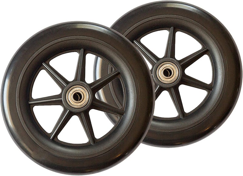 Stander Replacement 6-inch Walker Wheels, 6 Inch Rollator-Wheels for Adults, Seniors, and Elderly, Compatible with 's Wonder-Walkers and Wonder-Rollators, Set of 2 - Image 1