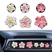 NIIIYTYB 6Pcs Cute Car Air Freshener Vent Clips Flower Air Vent Clips for Fresheners Pink Hawaiian Hibiscus and Cherry Blossom Car Accessories Aesthetic Interior Decor for Women Peach Blossom - Image 2