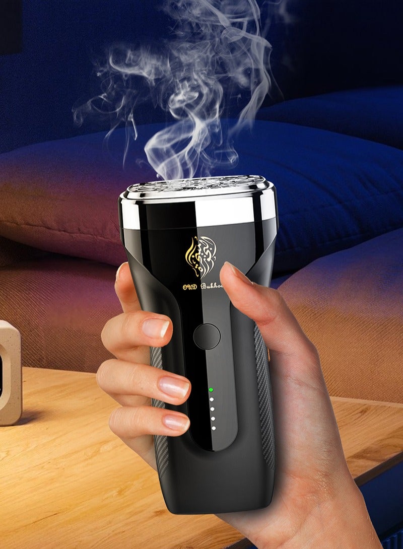 Oud Bukhoor Handheld Style Incense Burner with Portable Charger PD22.5W 8000mAh Type C In & 2 Out Power Bank Fast Charging - Image 2